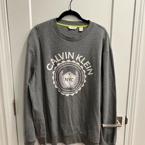 Calvin Klein Gray/Charcoal Crewneck Sweater